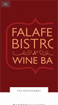 Mobile Screenshot of falafel-bistro.com